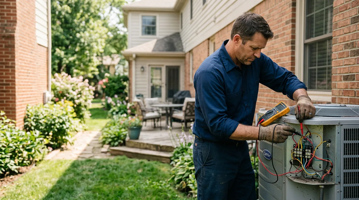 HVAC technician working near Blackwater, VA